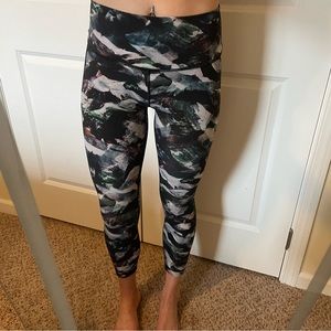 Lululemon Wunder Under Legging 8 Glacier Camo Stalight Multi 25” Like New